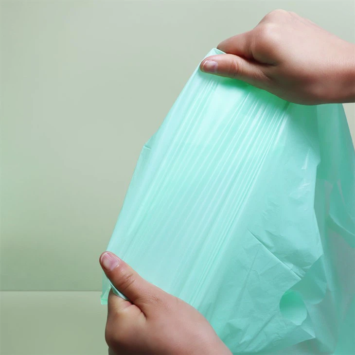 Biodegradable Plastic Shopping Bag Green Tote Bag