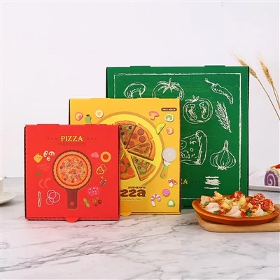 Takeaway পেপার পিজা প্যাকেজিং বক্স
